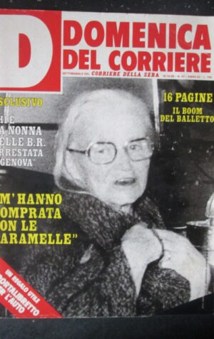 DOMENICA CORRIERE 42 1980 NONNA DELLE BRIGATE ROSSE PAOLA ROSSI ELMI [C25D-2]