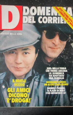 DOMENICA CORRIERE 52 1980 MORTE JOHN LENNON GIANNI RIVERA DANIELA ZINI [C25D-2]
