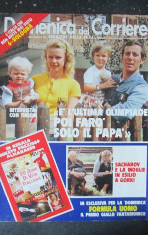 DOMENICA CORRIERE 8 1980 THOENI CARRI DI VIAREGGIO - INSERTO BOLOGNA [C25D-2]