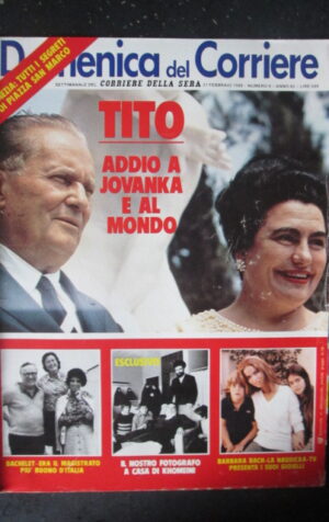 DOMENICA CORRIERE 9 1980 TITO BACHELET KHOMEINI BARBARA BACH BACHELET [C25D-2]