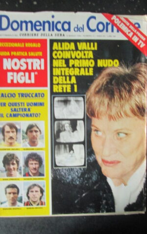 DOMENICA CORRIERE 12 1980 ALIDA VALLI PAOLA PITAGORA CALCIO TRUCCATO [C25D-2]
