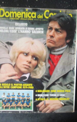 DOMENICA CORRIERE 18 1980 ALAIN DELON CLAY REGAZZONI MIREILLE DARC [C25D-2]