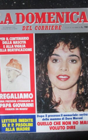 DOMENICA CORRIERE 18 1981 DORA MORONI BARBA BOUCHET ALESSANDRO BORGHESE [C25D-2]