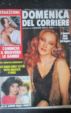 DOMENICA CORRIERE 12 1981 ELEONORA GIORGI CLAY REGAZZONI CINQUETTI  [C25D-2]