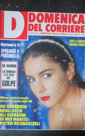 DOMENICA CORRIERE 10 1981 ROMINA POWER VITTORIO GASSMAN PAOLO ROSSI [C25D-2]