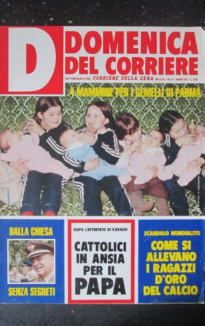 DOMENICA CORRIERE 9 1981 ILA RODHES CHRIS EVERT JULIAN LENNON DE NIRO [C25D-2]