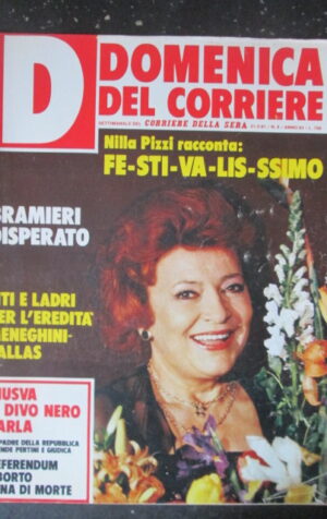 DOMENICA CORRIERE 8 1981 NILLA PIZZI SANREMO JO CHIARELLO ABBE LANE [C25D-2]