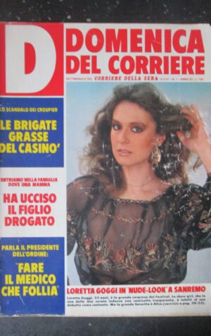 DOMENICA CORRIERE 7 1981 LORETTA GOGGI FRANK SINATRA ALBERTO SORDI [C25D-2]