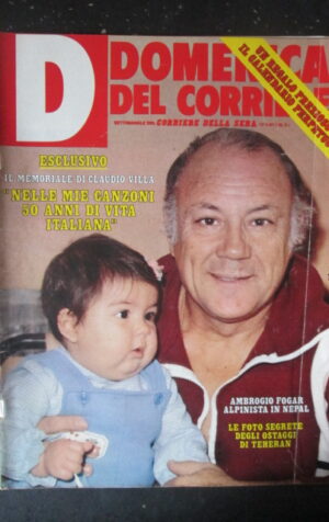 DOMENICA CORRIERE 3 1981 CLAUDIO VILLA CARLA FRACCI SILVIO BERLUSCONI [C25D-2]