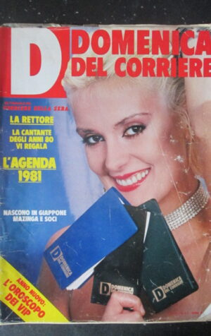 DOMENICA CORRIERE 1-2 1981 DONATELLA RETTORE INSERTO CARTONI GOLDRAKE [C25D-2]