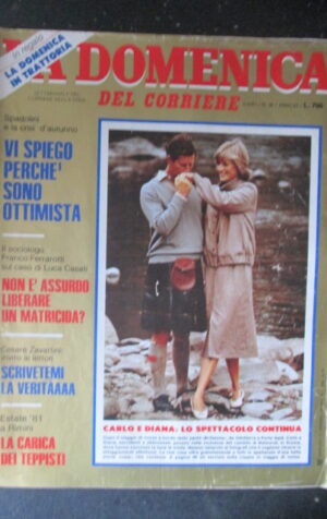 DOMENICA CORRIERE 36 1981 CARLO E DIANA LIV ULLMAN PATTI DAVIS [C25D-2]