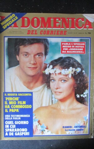 DOMENICA CORRIERE 37 1981 MASSIMO RANIERI LAURA ANTONELLI PAOLO ROSSI [C25D-2]