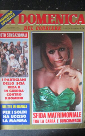 DOMENICA CORRIERE 40 1981 RAFFAELLA CARRA  PIER PAOLO PASOLINI  [C25D-2]
