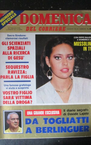 DOMENICA CORRIERE 41 1981 ALESSANDRA MUSSOLINI VITTORIO GASSMAN  [C25D-2]