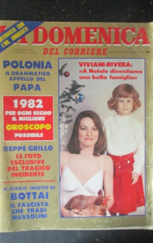 DOMENICA CORRIERE 50-51 1981 ELISA VIVIANI + INSERTO REGALI NATALE 1981 [C25D-2]