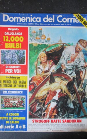 DOMENICA CORRIERE 42 1976 PAGINONE TORINO CAMPIONE D' ITALIA [AS8]