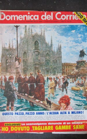 DOMENICA CORRIERE 43 1976 FOTO SQUADRE MILAN CATANZARO PESCARA FIORENTINA [AS8]