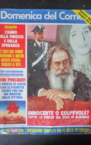 DOMENICA CORRIERE 1-2 1976 LUCIANO LUBERTI MATILDE CICCIA CARLOS MONZON [AS8]