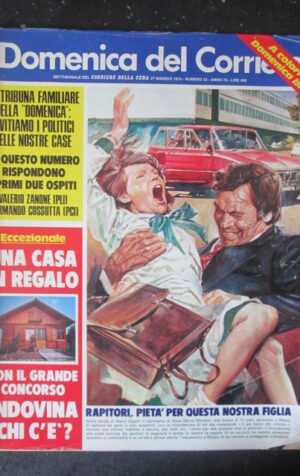 DOMENICA CORRIERE 22 1976 MARGAUX HEMINGWAY SANDRA MONDAINI GARINEI [AS8]