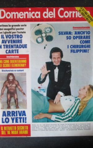 DOMENICA CORRIERE 31 1977 MAGO SILVAN LORETTA E DANIELA GOGGI [AS8]
