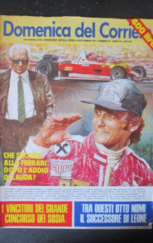 DOMENICA CORRIERE 37 1977 NIKI LAUDA BRAMIERI SCOTLAND YARD MIKE BONGIORNO [AS8]