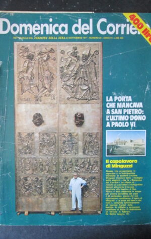 DOMENICA CORRIERE 38 1977 MINGUZZI SILVIA TERRACCIANO MARIO SCACCIA [AS8]