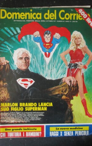 DOMENICA CORRIERE 40 1977 MARLON BRANDO SUSY AUGUSTENSEN GRETA GARBO [AS8]