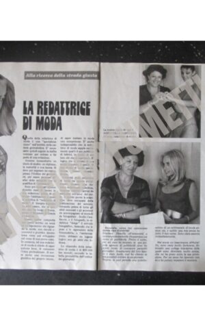RITAGLIO CLIPPING DONATELLA SARTORIO MARIA GIOVANNA ELMI 2 PAGINE [MV19M-1]