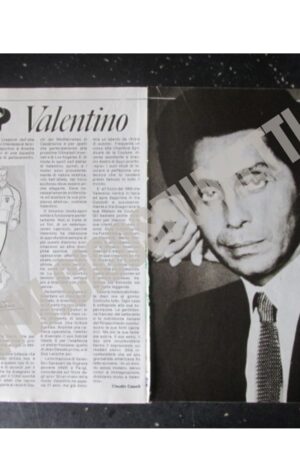 RITAGLIO CLIPPING VALENTINO STILISTA 2 PAGINE [MV19M-1]