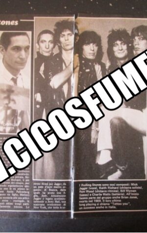 RITAGLIO CLIPPING ROLLING STONES 3 PAGINE 1984 [MV19M-1]