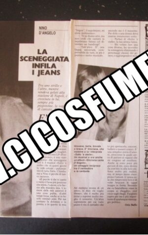 RITAGLIO CLIPPING NINO D' ANGELO 2 PAGINE 1984 [MV19M-1]