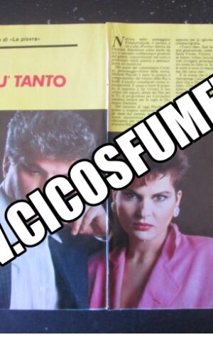 RITAGLIO CLIPPING MICHELE PLACIDO 2 PAGINE 1984 [MV19M-2]