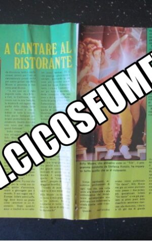 RITAGLIO CLIPPING BILLY MOORE 2 PAGINE 1984 [MV19M-2]
