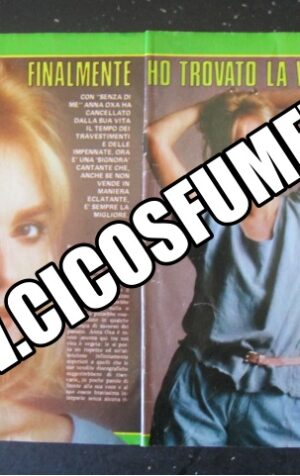 RITAGLIO CLIPPING ANNA OXA 3 PAGINE 1984 [MV19M-2]