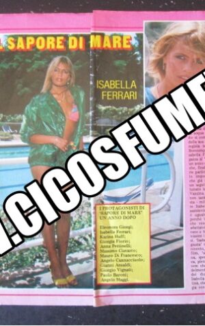 RITAGLIO CLIPPING ISABELLA FERRARI 2 PAGINE 1984 [MV19M-2]
