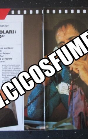 RITAGLIO CLIPPING ADRIANO CELENTANO FEDERICA MORO 2 PAGINE 1984 [MV19M-2]