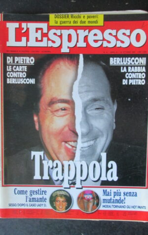 ESPRESSO 41 1994 BERLUSCONI DI PIETRO roberto BENIGNI [G82C]