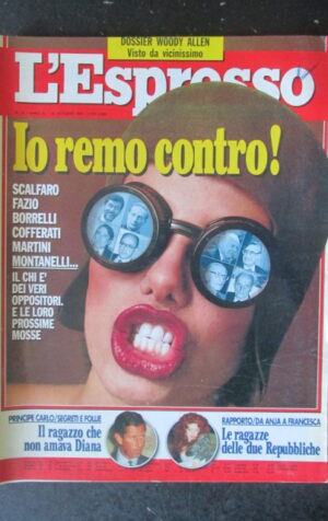 ESPRESSO 43 1994 SCALFARO FAZIO BORRELLI WOODY ALLEN [G82C]