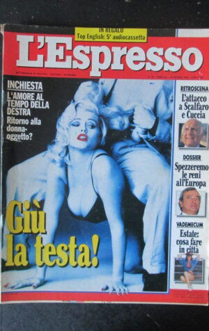 ESPRESSO 23 1994 CUCCIA SCALFARO IRENE PIVETTI INCHIESTA DONNA OGGETTO [G82D]