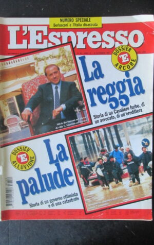 ESPRESSO 46 1994 BERLUSCONI DOSSIER CATASTROFE ALESSANDRIA PAVIA [G82D]
