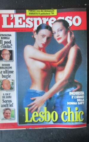 ESPRESSO 2 1994 SAVERIO BORRELLI LESBO CHIC GEORGE SOROS [G82D]