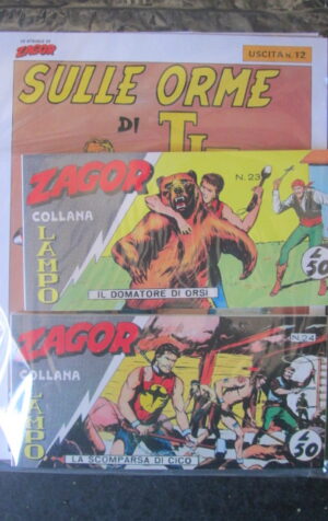 ZAGOR LE STRISCE RISTAMPA ANASTATICA USCITA 12 + FASCICOLO  [MV19E]