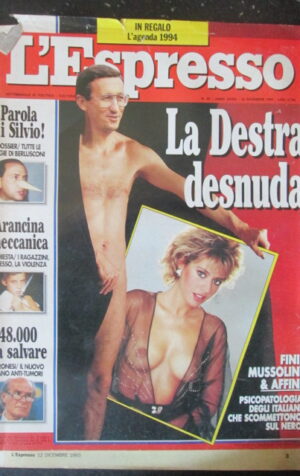 ESPRESSO 49 1993 ALESSANDRA MUSSOLINI BERLUSCONI VERONESI [G108F]