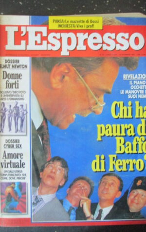 ESPRESSO 50 1993 HELMUT NEWTON VITTORIO SGARBI SANDRO CURZI [G108F]