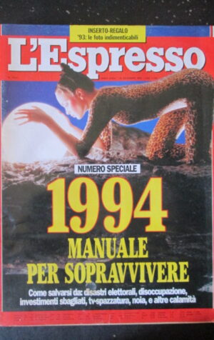 ESPRESSO 51-52 1993 UMBERTO BOSSI SILVIO BERLUSCONI LUCIO DALLA [G108F]