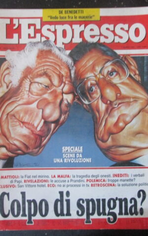 ESPRESSO 9 1993 MATTIOLI SHARON STONE GIORGIO LA MALFA [G108F]