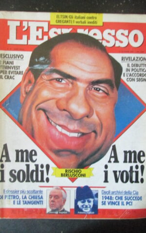 ESPRESSO 41 1993 FIORENZO ANGELINI PALMIRO TOGLIATTI NAOMI CAMPBELL [G111A]