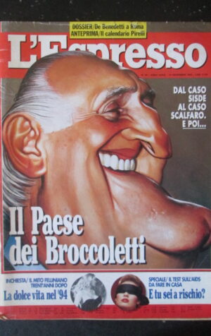 ESPRESSO 45 1993 PAOLO LIGUORI PAOLO MURIALDI CARLO DE BENEDETTI [G111A]