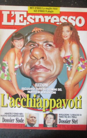 ESPRESSO 46 1993 BERLUSCONI DOSSIER SISDE E STET [G111A]