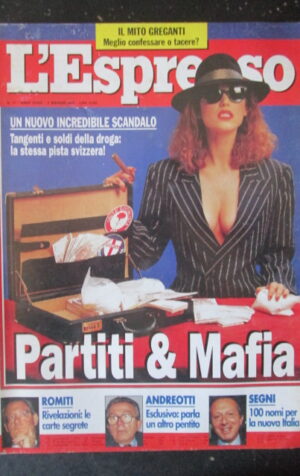 ESPRESSO 17 1993 ROMITI ANDREOTTI SEGNI - DOSSIER PARTITI MAFIA [G111A]